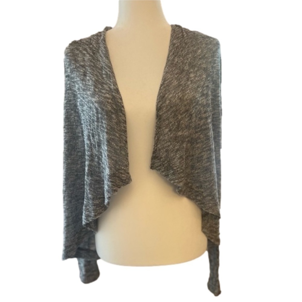 NWOT Aeropostale Long Sleeve appendix Waterfall Cardigan in Black and White